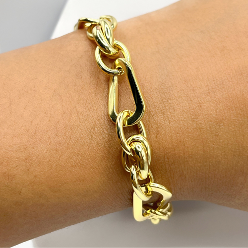18K Gold Filled Figaro Bracelet