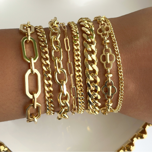 18K Gold Filled 6mm Cuban Bracelet