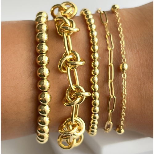 18K Gold Filled Barbwire Chain Bracelet