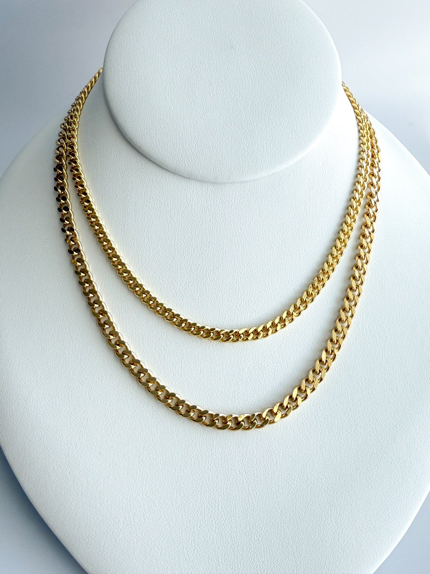 4mm Cuban Link Chain Necklace
