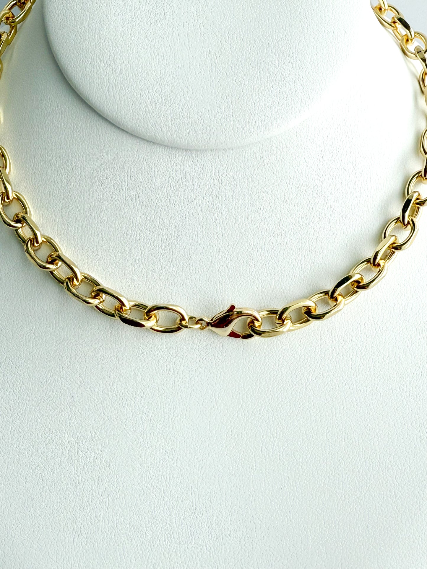 Clear Pig Nose Chain Necklace