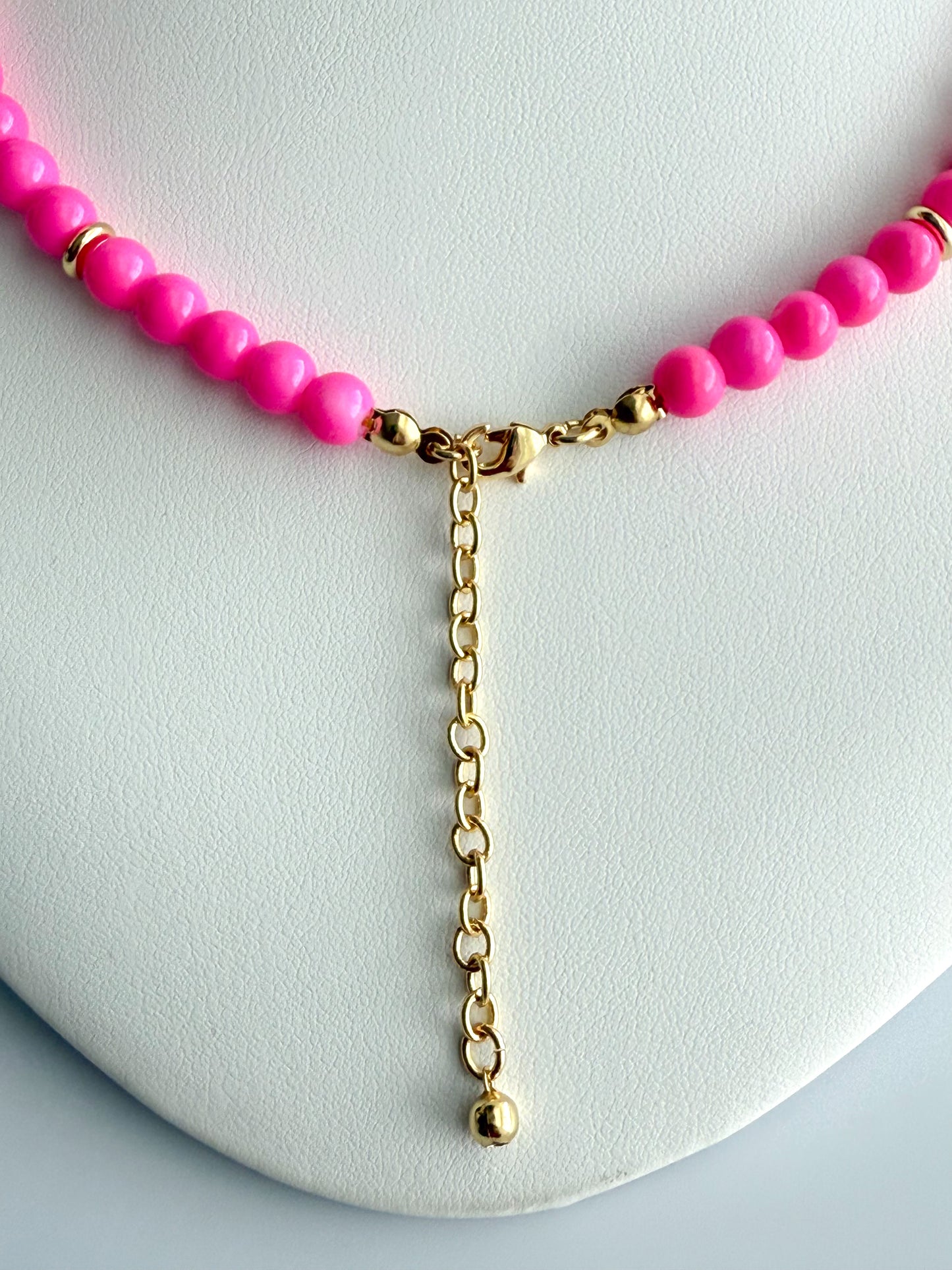 Barbie Pink Beaded Necklace
