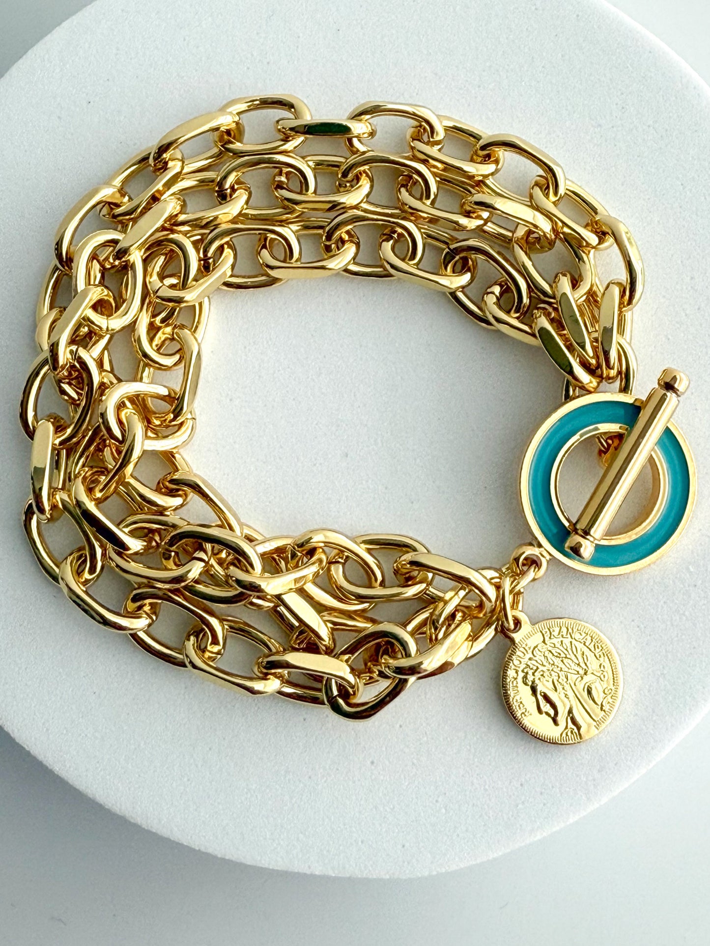 Chunky Multi Chain Bracelet