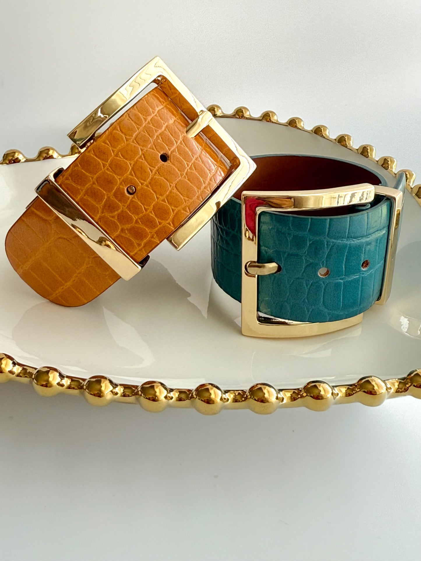 PU Croc Leather Bracelet