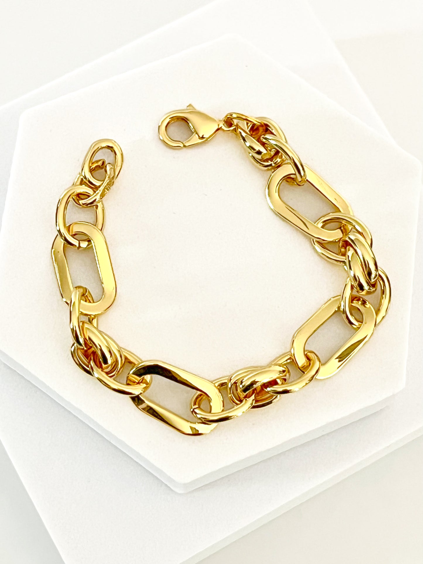 18K Gold Filled Figaro Bracelet