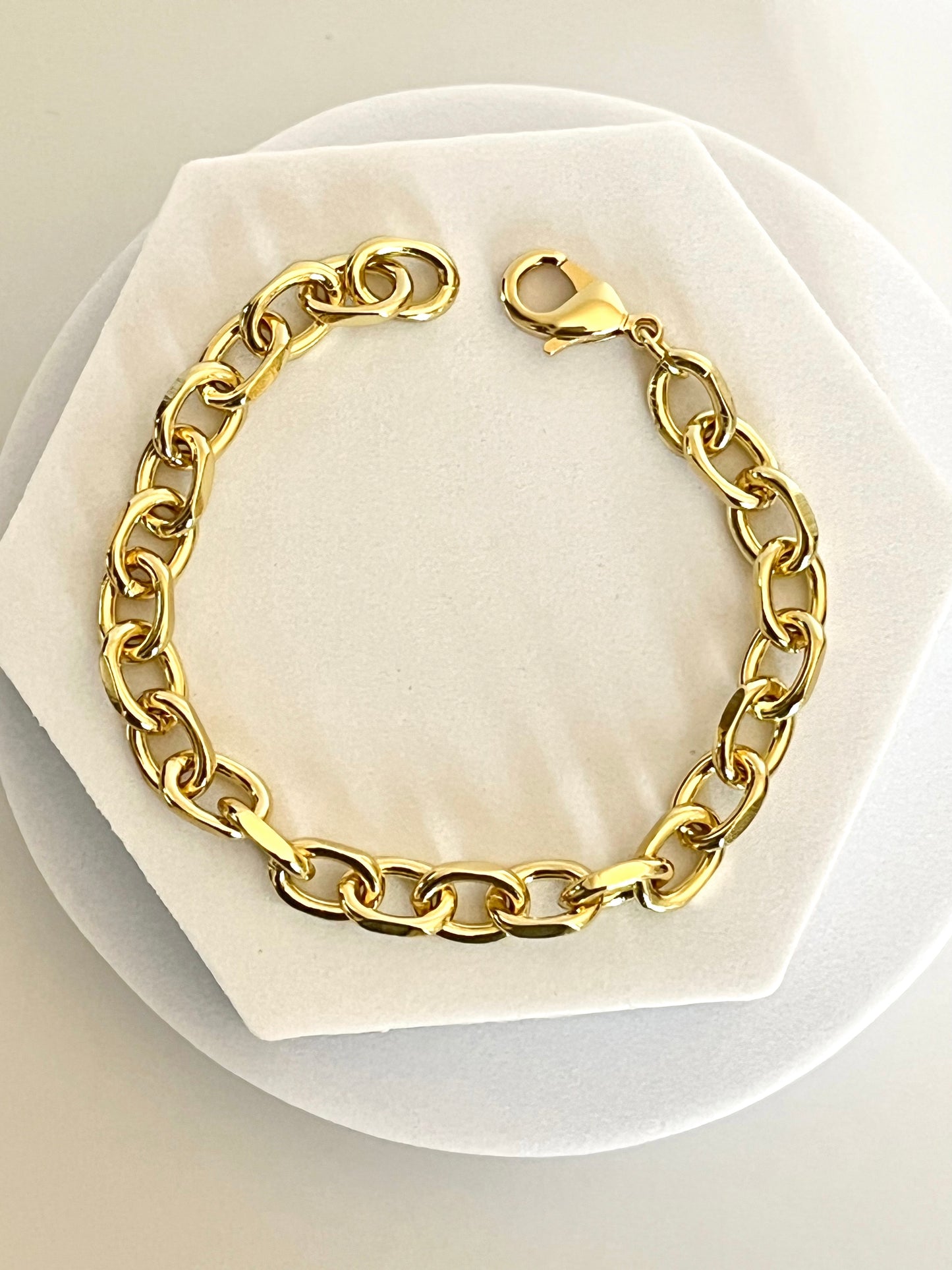 18K Gold Filled Cable Bracelet