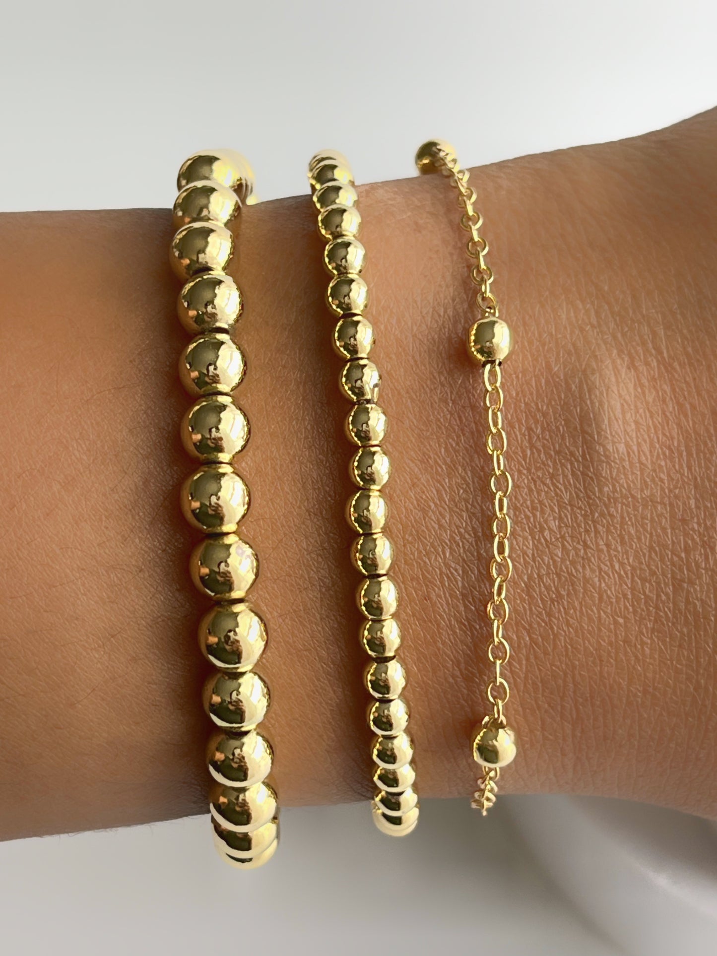 18k Gold Filled Beaded Bracelet
