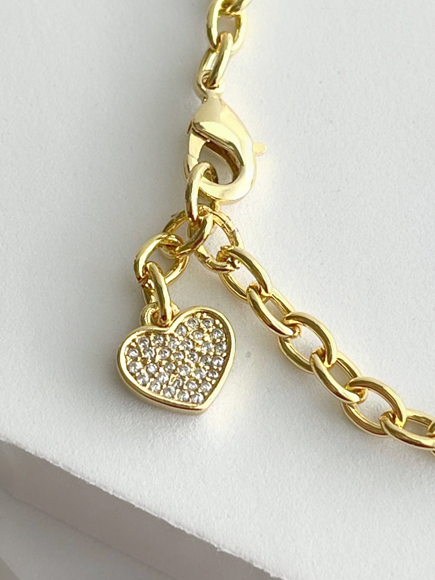 CZ Soda Tab Chain Bracelet