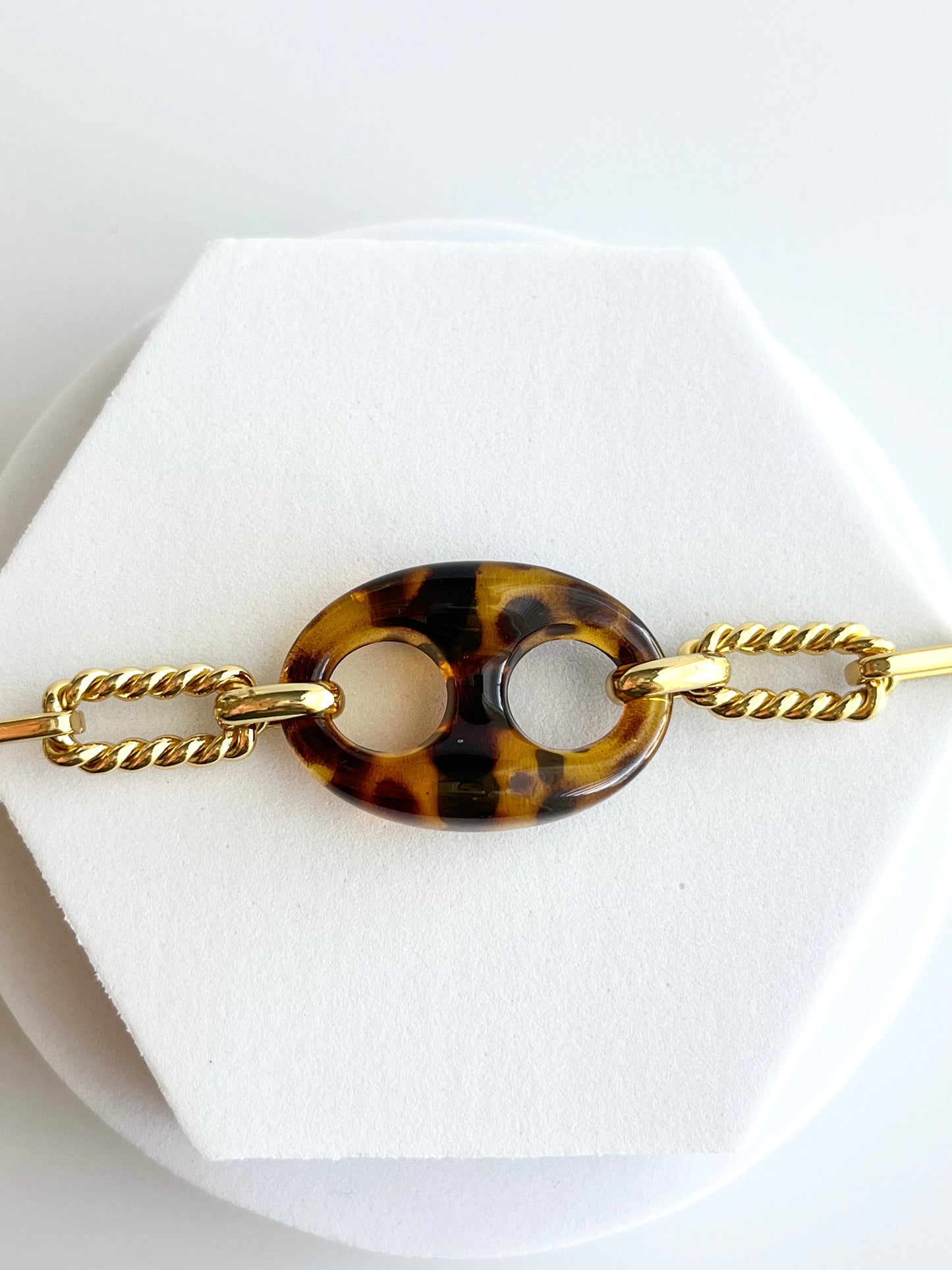 Small Leopard Pig Eye Chain Bracelet