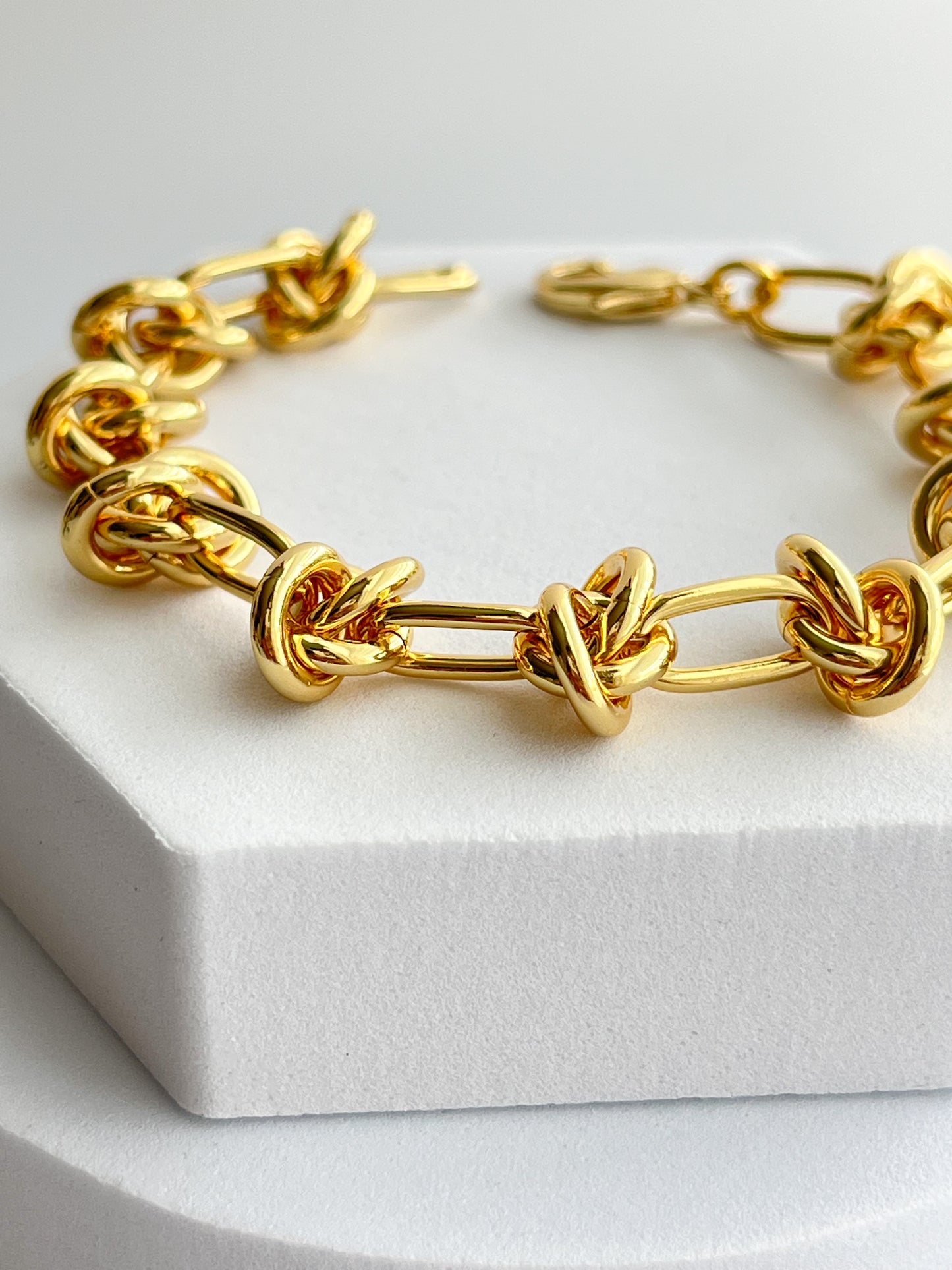 18K Gold Filled Barbwire Chain Bracelet
