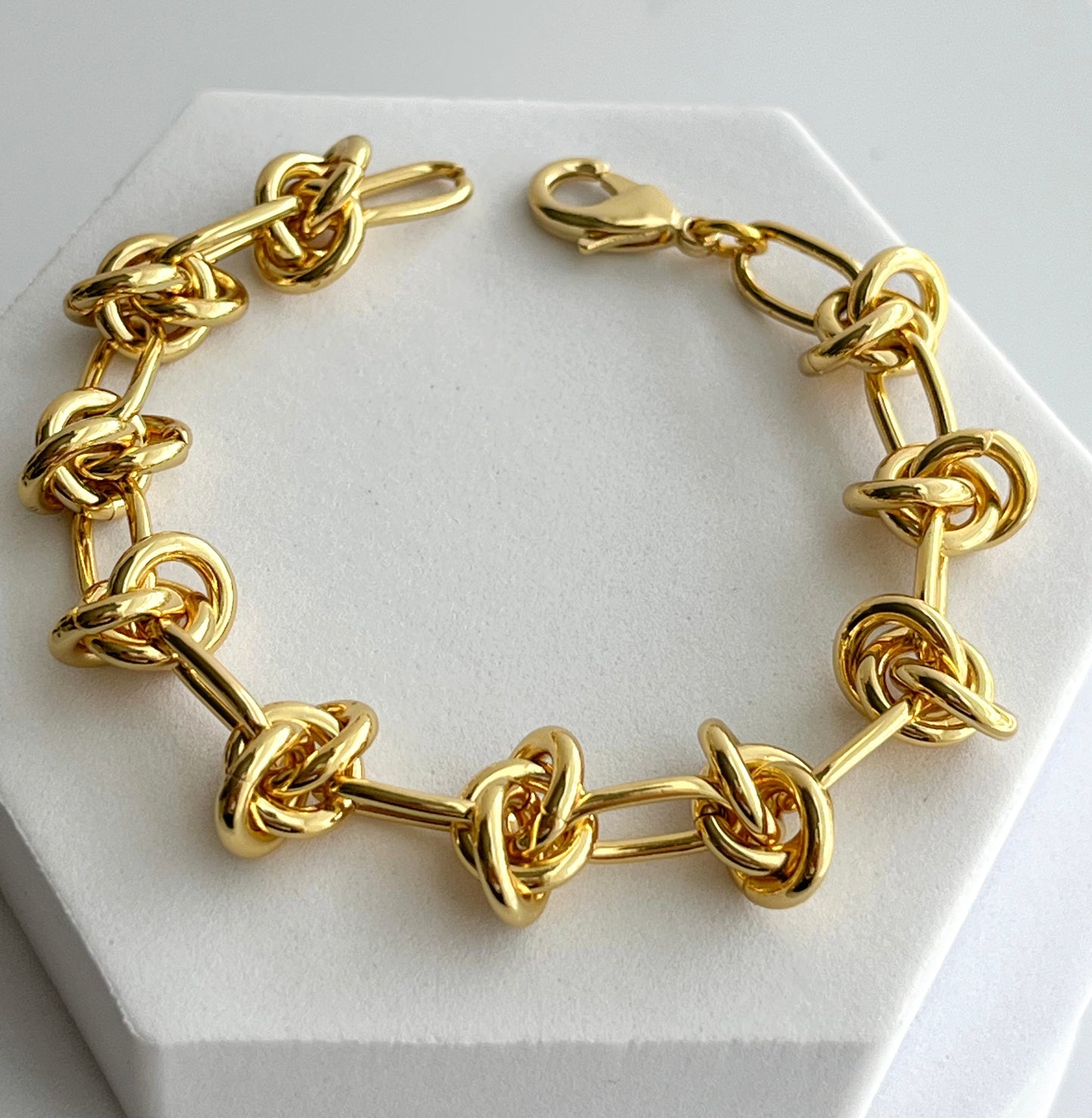 18K Gold Filled Barbwire Chain Bracelet