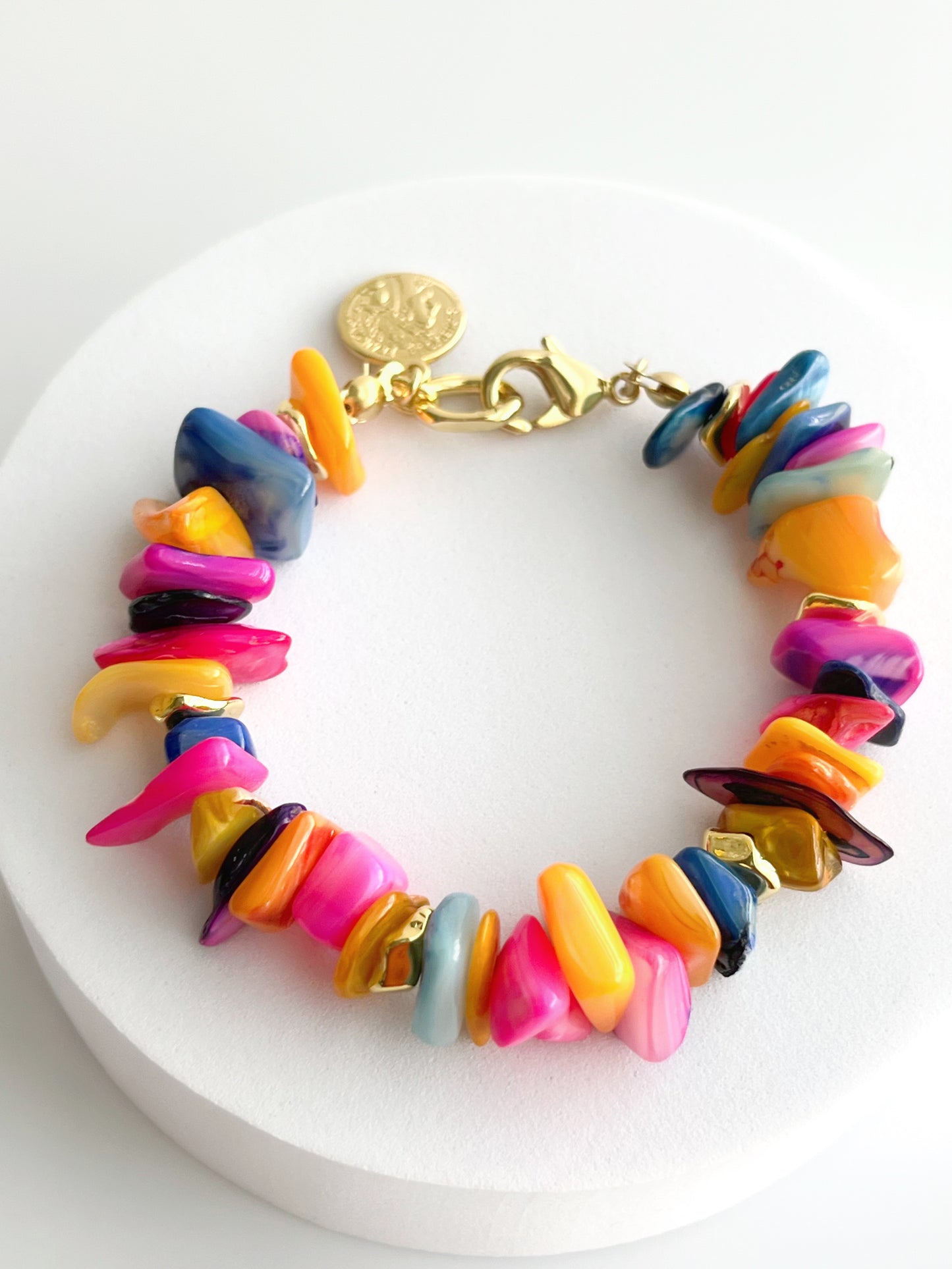 Mother of Pearl Heishi & Chip Bead Bracelets