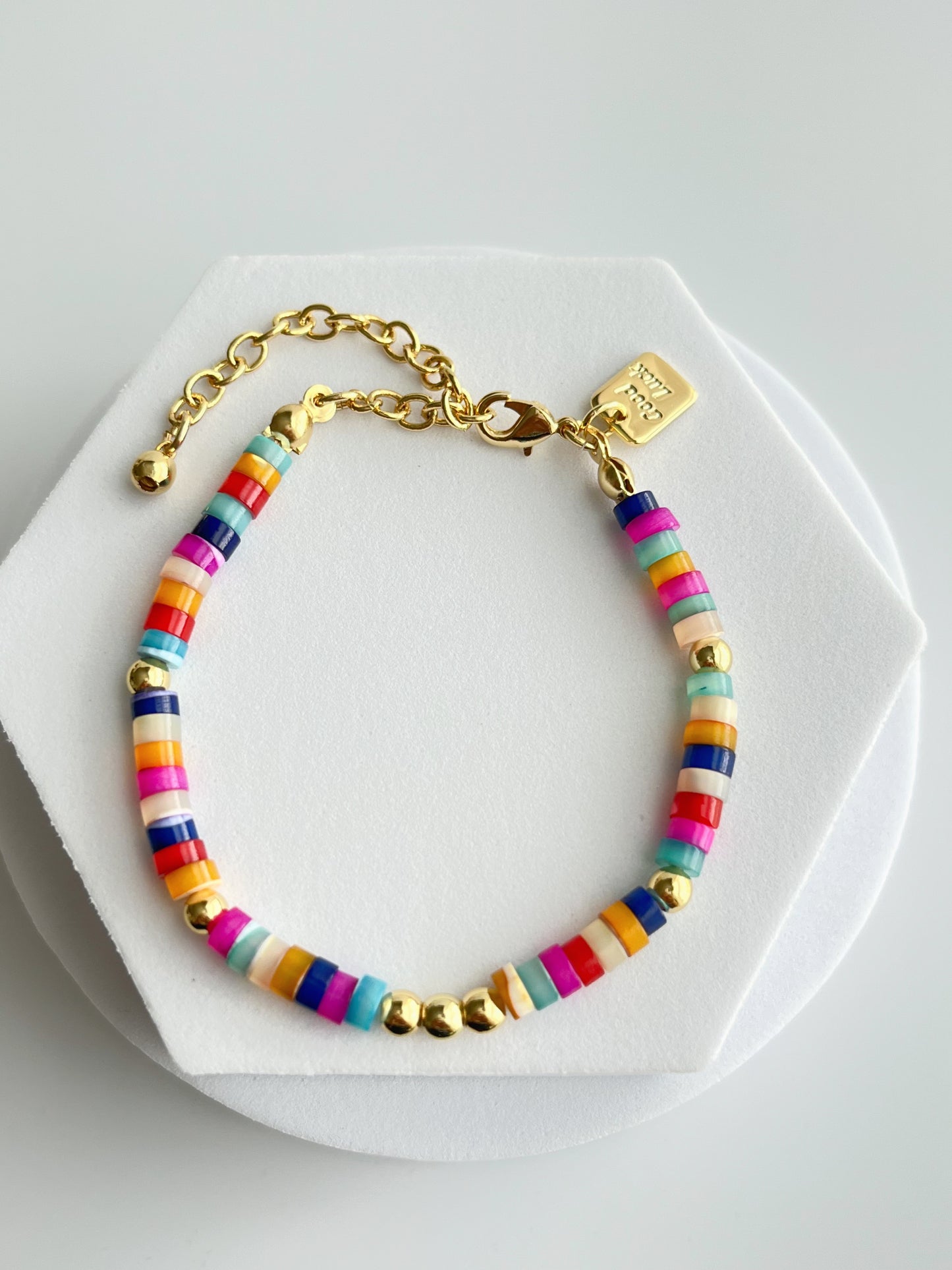 Mother of Pearl Heishi & Chip Bead Bracelets