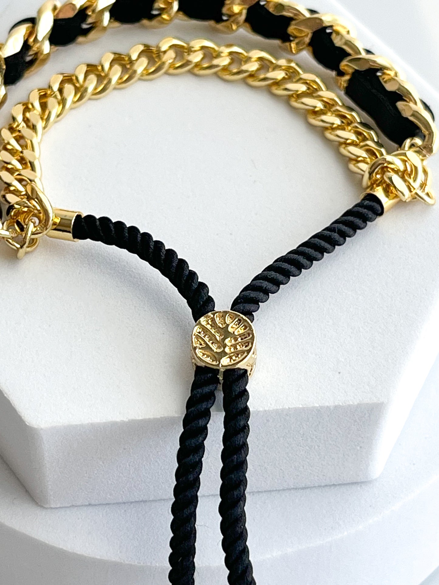 Double Chain Adjustable Slider Bracelet