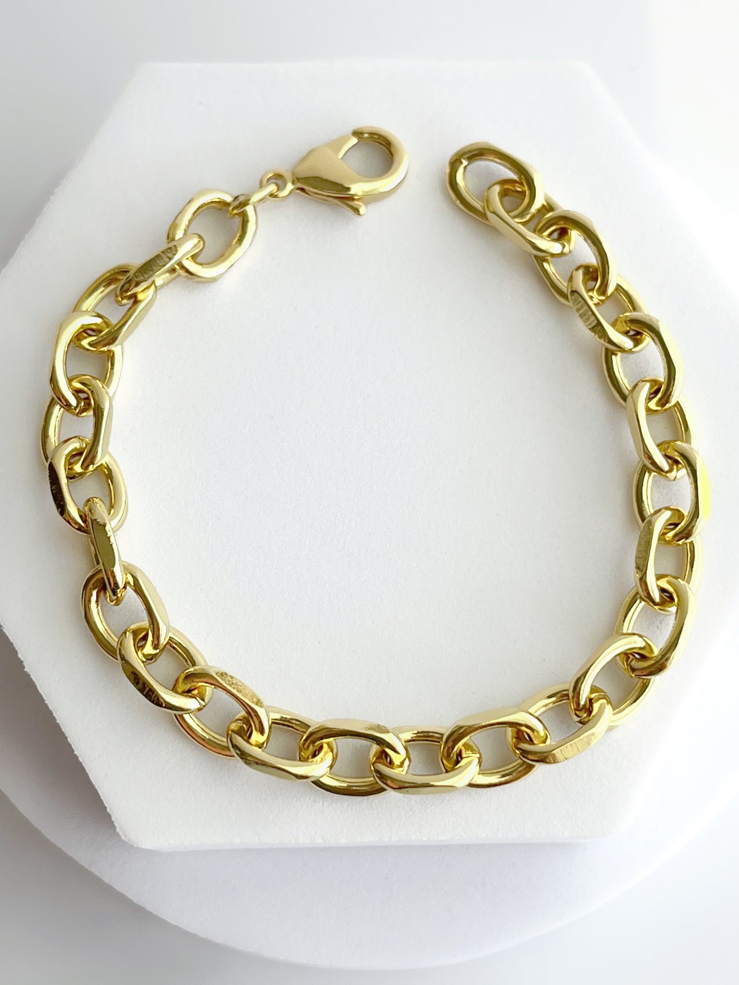 18K Gold Filled Cable Bracelet