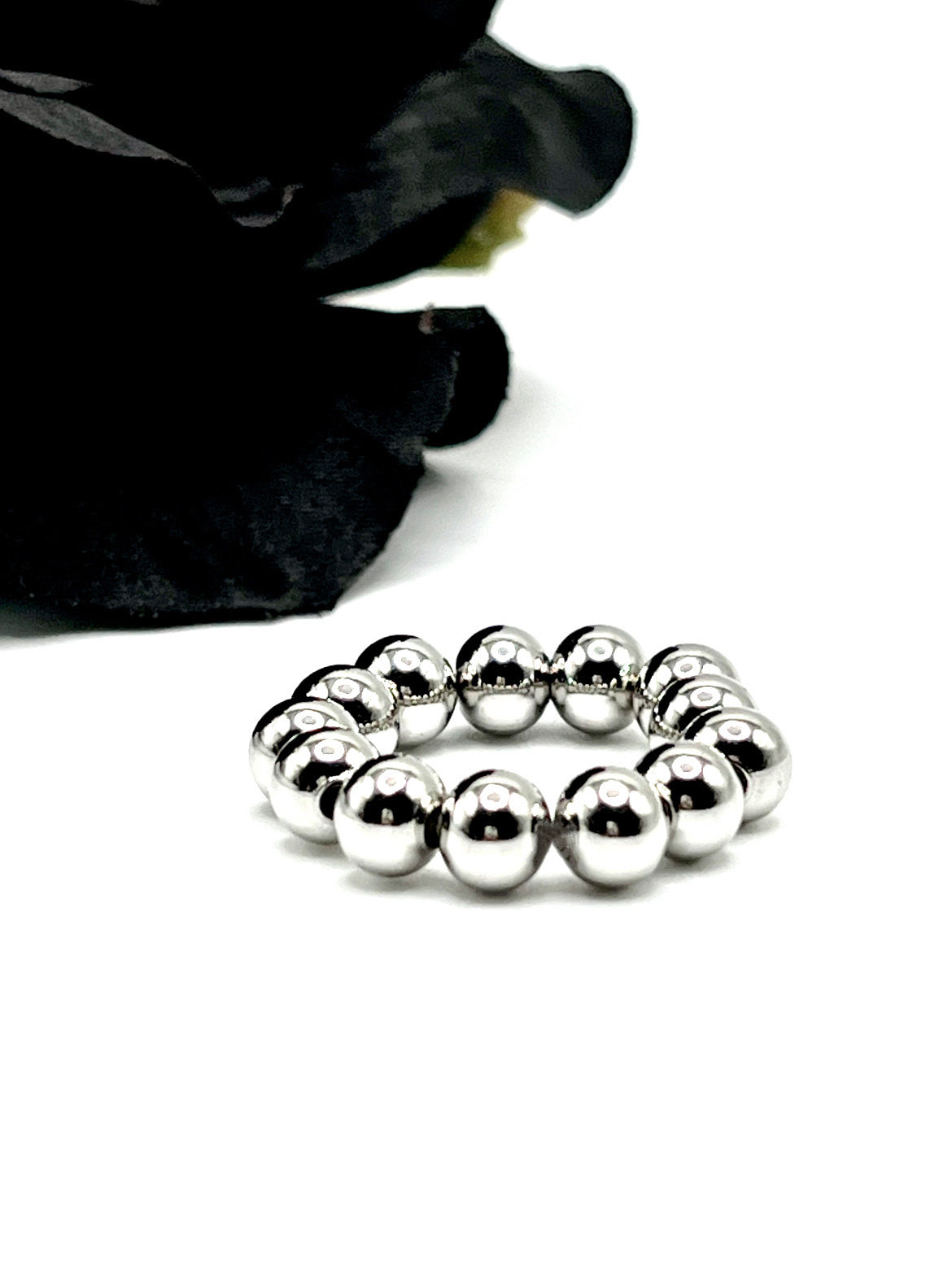 Stainless Steel Beaded Rings