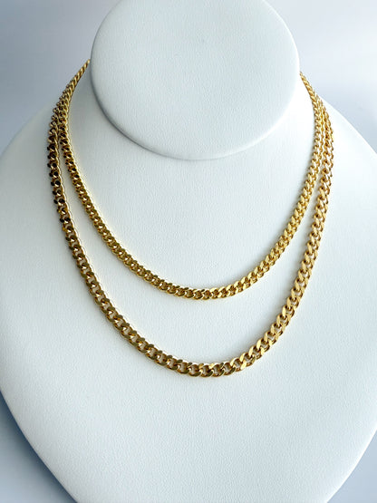 4mm Cuban Link Chain Necklace