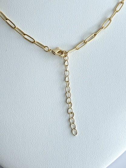 Black Heart Paperclip Necklace