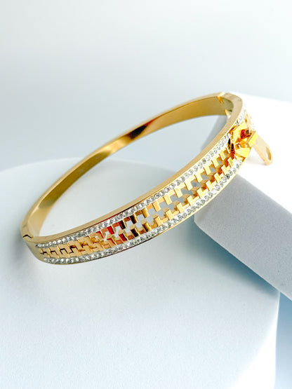 Stainless Steel Zipper Bracelet