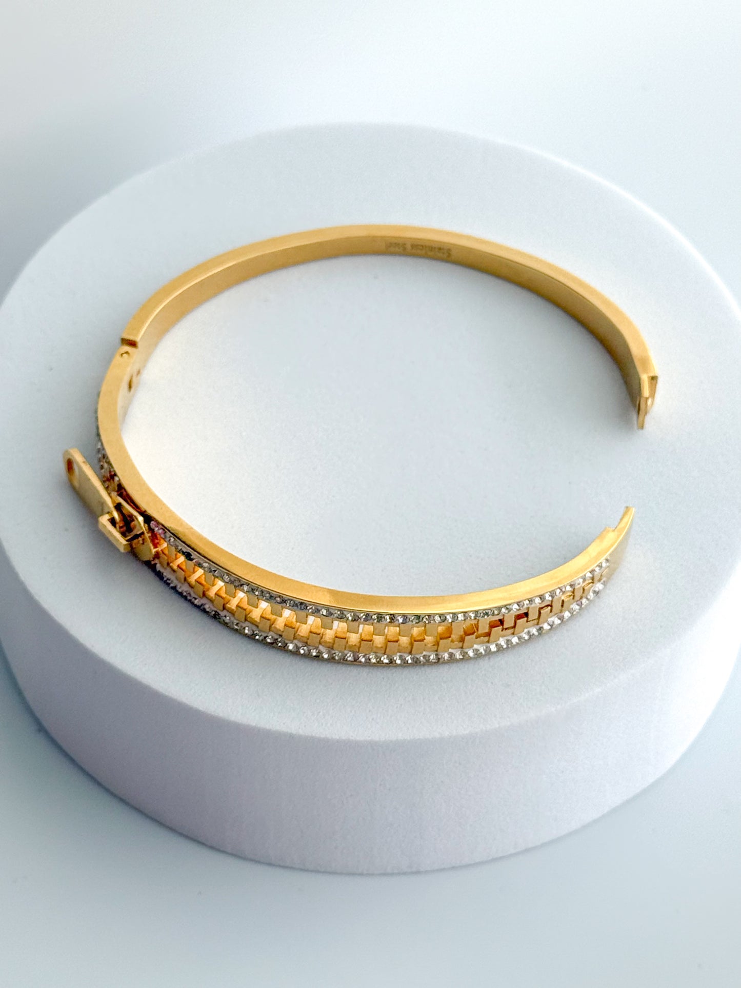 Stainless Steel Zipper Bracelet