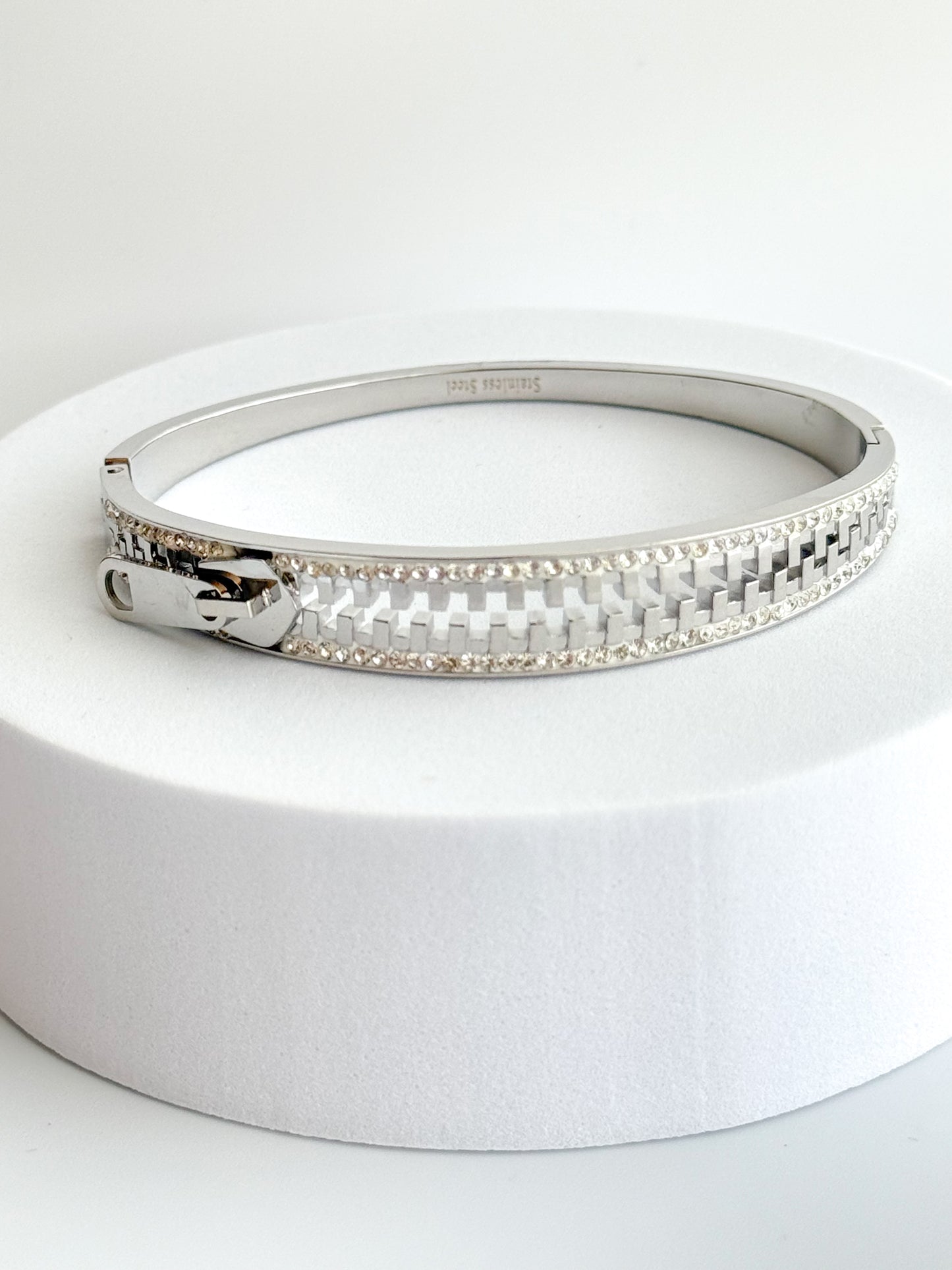 Stainless Steel Zipper Bracelet