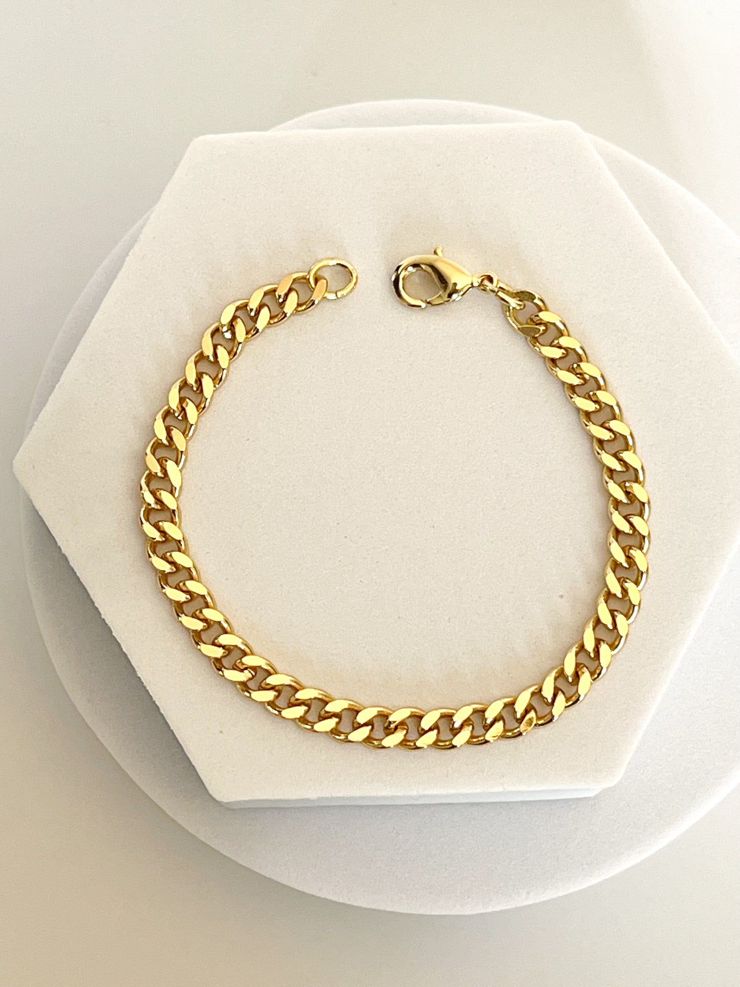 18K Gold Filled 6mm Cuban Bracelet