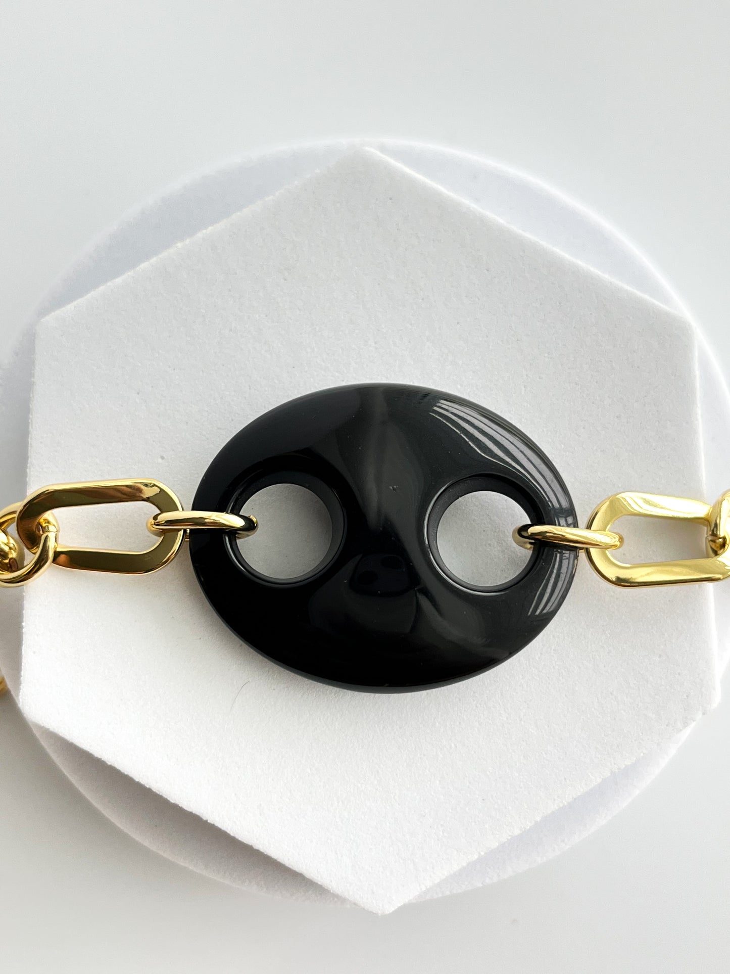 Black Pig Eye Chain Bracelet