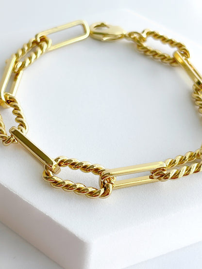 Twisted Paperclip Bracelet