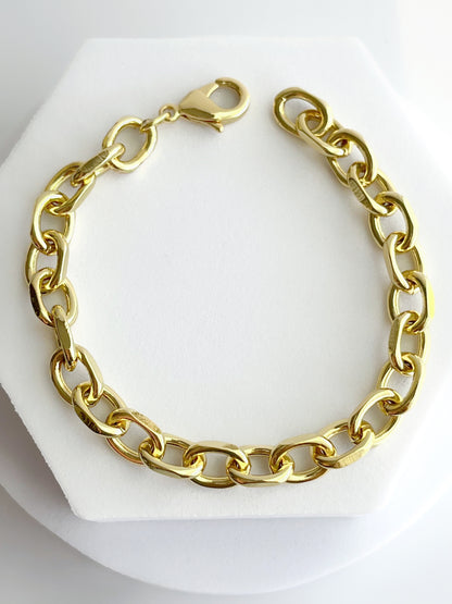 18K Gold Filled Cable Bracelet