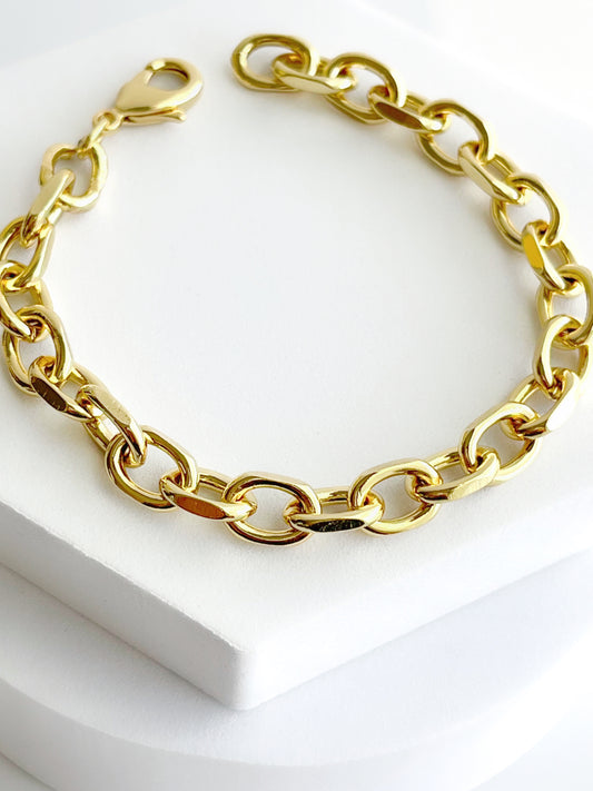 18K Gold Filled Cable Bracelet