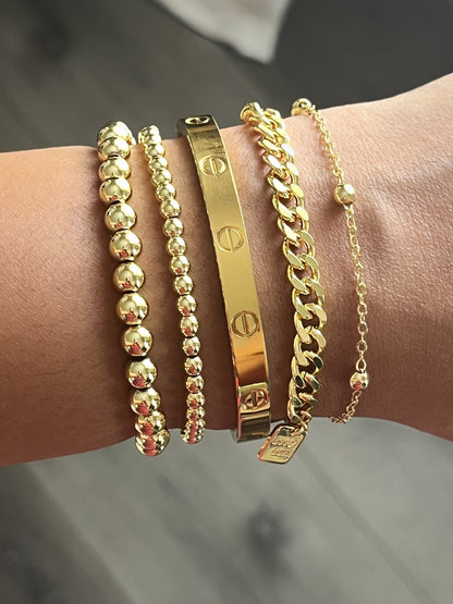 Dark Green Adjustable Slider Bracelet