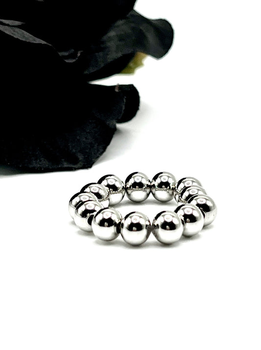 Stainless Steel Beaded Rings